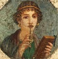 woman scholar fresco