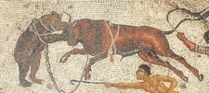 bear and bull mosaic